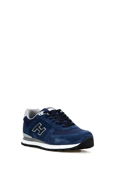 Hammer Jack Peru Genuine Leather Dark Indigo-grey Men's Sports Shoes