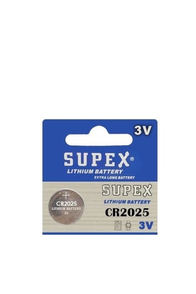RoboShop Supex Cr2025 Pil - 3v Lityum Para Pil - 1 Adet