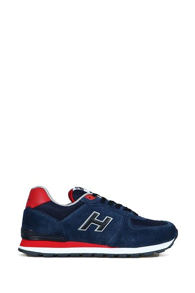 Hammer Jack Peru Genuine Leather Dark Indigo-red Men's Sports Shoes