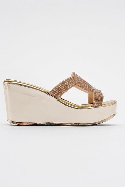 Ccway Women's Padded Slippers GOLD GOLD