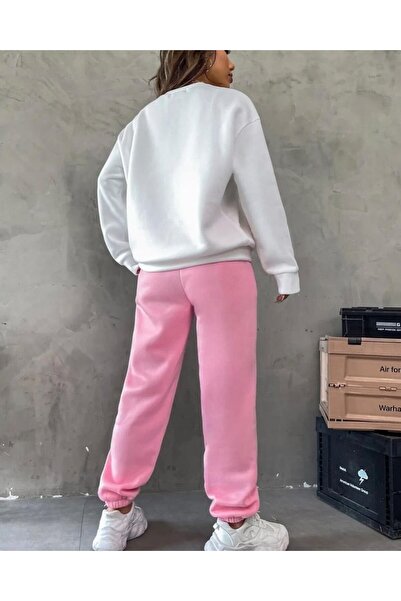 JANES Hanorac din țesătură cu trei fire imprimat Brooklyn pentru femei