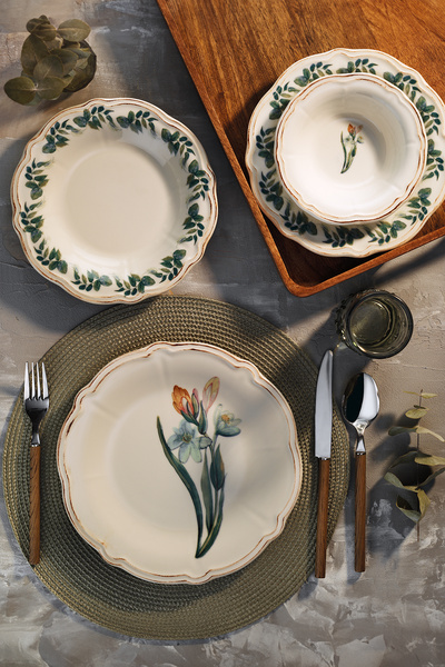 Fecra Laura 18 Parça Yemek ve Sunum Seti