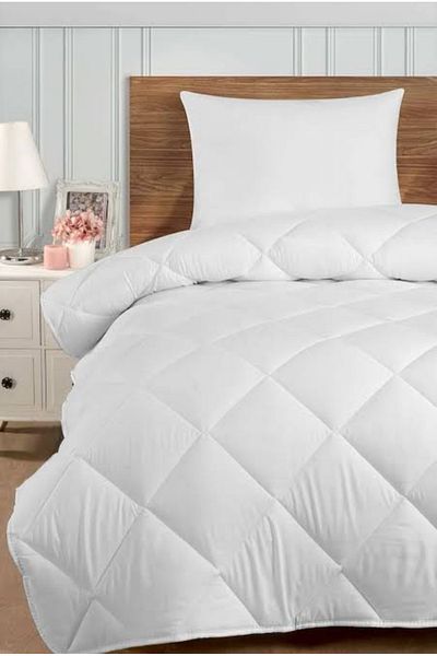 ÇAĞTEKS Double White Micro Silicone Quilt