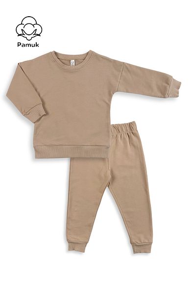 difa kids Unisex Boy Girl Basic Seasonal Bottom and Top Set