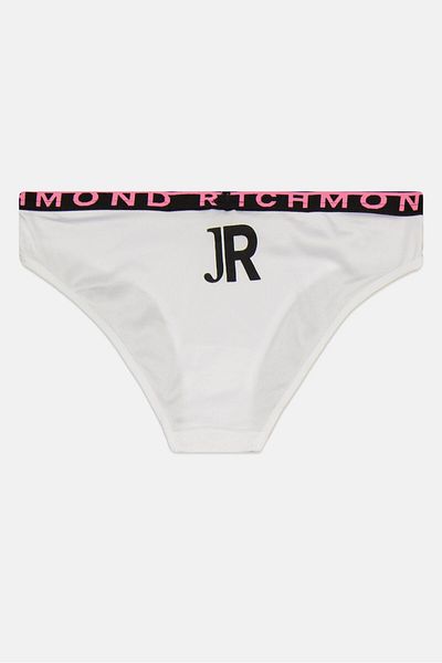 John Richmond Women Brand Logo Pull On Panty, White
