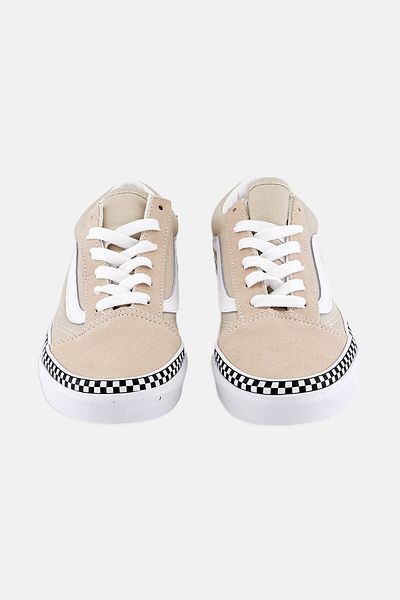 Vans Kids Boy Lace Up Sport Shoes, Light Taupe