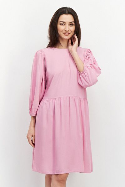 Tchibo Women Plain Midi Dress, Pink