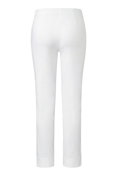 Tchibo Women Slim Fit Solid Chino Pants, White