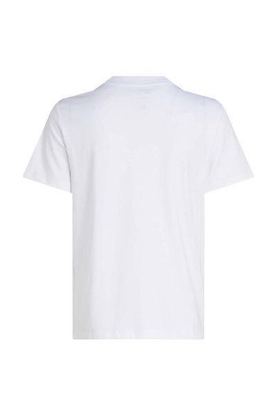 Calvin Klein White Printed Jeans T-Shirt - Round Neck, Monologo Archive Jersey