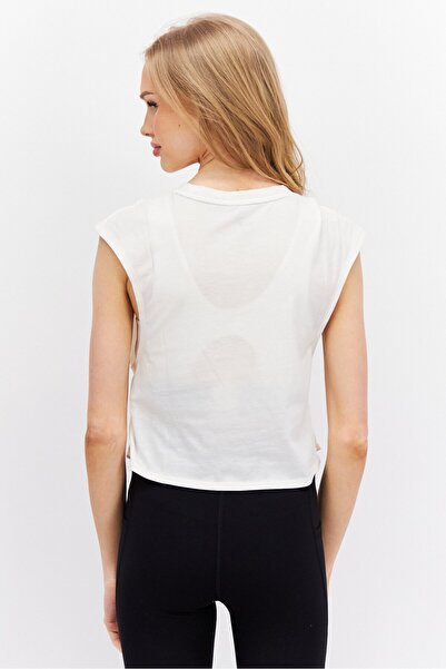 Puma Women Sportswear Fit Short Sleeve Training Top, Beige