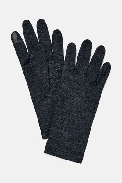 Tchibo Men 1 Pair Heather Gloves, Grey