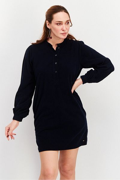 Tommy Hilfiger Women Plain Mini Dress, Navy Blue