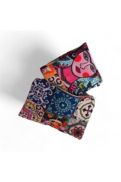 Hedea مجموعة من 2 حقيبة منقوشة متعددة الأغراض