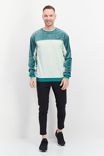 Fila Men Sportswear Fit Crew Neck Brand Logo Sweatshirts, Green
