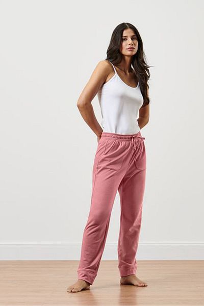 Tchibo Women Plain Drawstring Short Pajamas, Pink