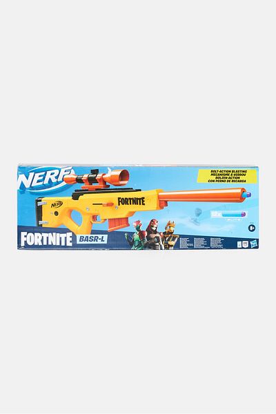 Nerf مسدس فورتنايت Basr-L Bolt Action، أصفر