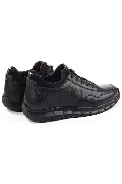 Voyager 5470 Mr Men's Black Nata Leather Sports Shoes - Casual