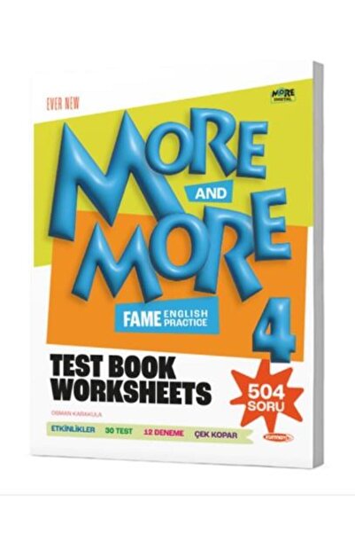 Kurmay ELT More And More 4. Sınıf Test Book Worksheets 2025