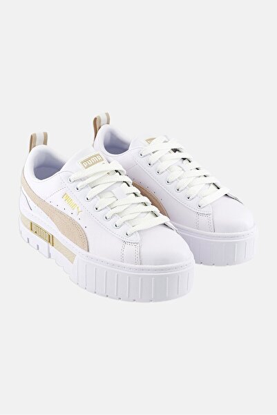 Puma حذاء Mayze Lth نسائي برباط للخارج، أبيض