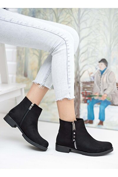 Kids Club Shoes Mehtap Жіночі черевики з подвійною блискавкою та нековзною пі...