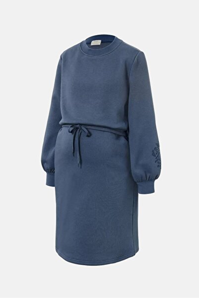 Tchibo Maternity Plain Midi Sweat Dress, Powder Blue