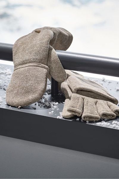 Tchibo Women 1 Pair Textured Gloves, Beige