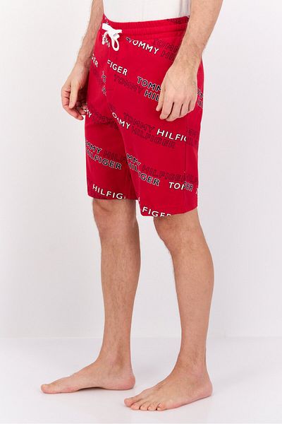 Tommy Hilfiger Men Brand Logo Drawstring Pajama Bottom, Red Combo