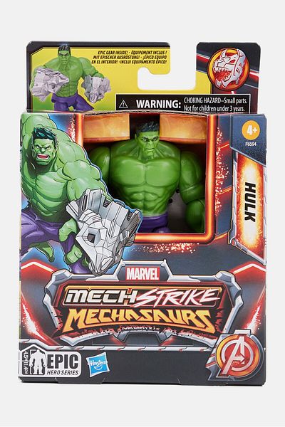 Marvel Mech Strike Mechasaurs Hulk Action Figure, Green