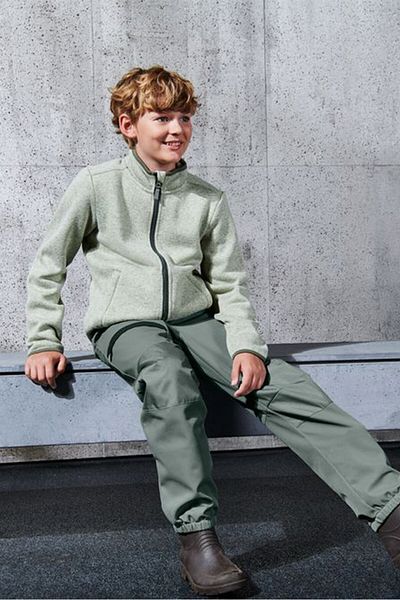 Tchibo Kids Boy Soft Shell Hose Trouser, Sage Green