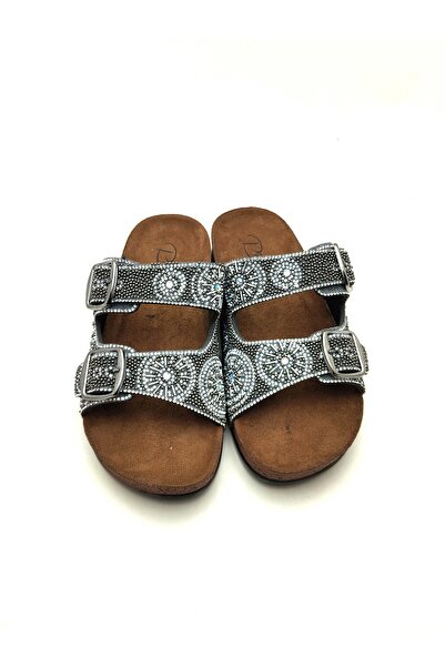 Pienn 2057 New Double Buckle Anatomical Slippers