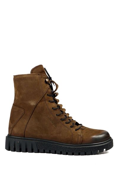 Hammer Jack Γυναικείες μπότες από γνήσιο δέρμα Olive Thin Washed Nubuck