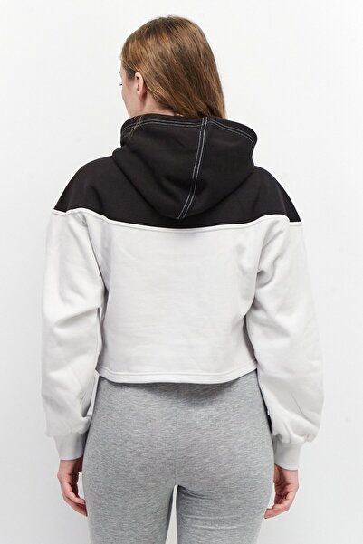 Puma Women Sportswear Fit Long Sleeve Training Crop Hooded, Black