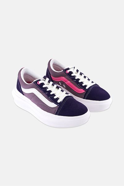 Vans Women Old Skool Over Lace Up Shoes, Dark Blue
