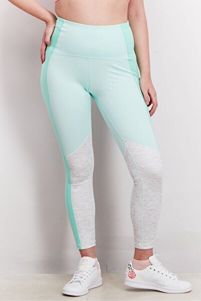 Tchibo ملابس رياضية نسائية مناسبة للتدريب على الفخذ، باللون الأخضر الفاتح