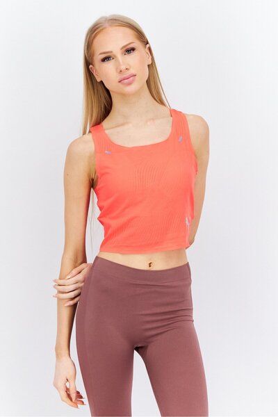 Puma Women Sportswear Fit Sleeveless Running Tank Top, Coral