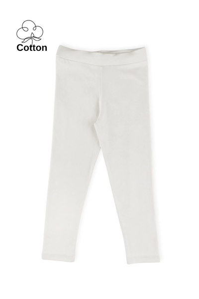 TWOO KİDS Leggings lungi din lycra pentru fete Twoo Kids Summer Comfortable - alb