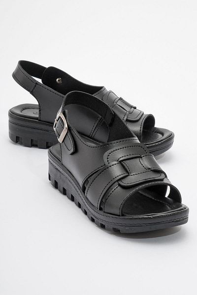 Ccway Black Women's Casual Sandals - Comfortable Design
