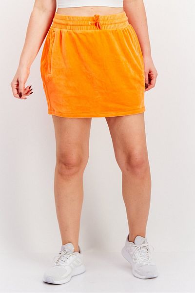 adidas Women Sportswear Fit Drawstring Outdoor Skirt, Orange