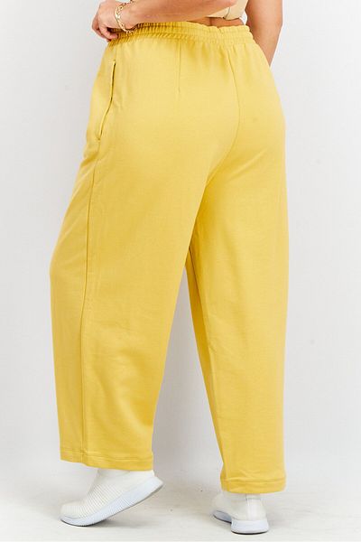 NAH/ Studio Women Drawstring Pull-on Jogger Pants, Natural Yellow
