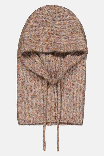 French Connection Women Recycled Rib Snood, Tan Combo
