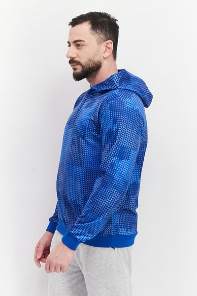 Fila Men Sportswear Fit Hood With Drawstring Long Sleeve Training Hoodies, Blue