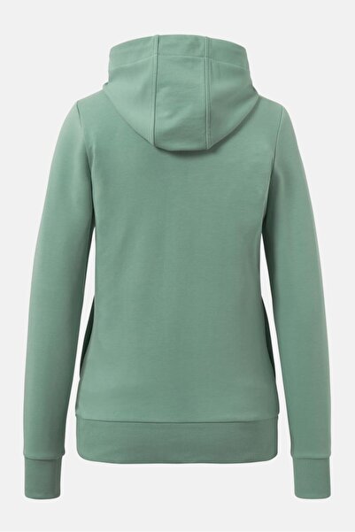 Tchibo Women Hooded Plain Long Sleeve Sweatshirt, Mint Green