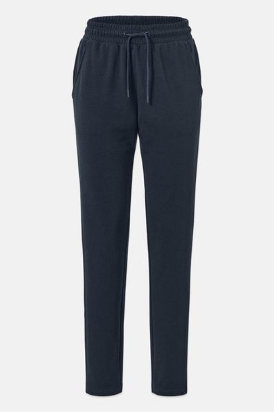 Tchibo Women Regular Fit Solid Sweatpants, Navy