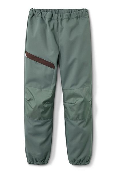 Tchibo Kids Boy Soft Shell Hose Trouser, Sage Green