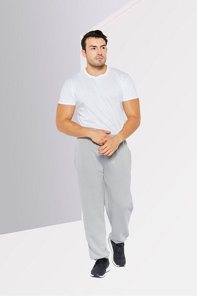 DKNY Sport Men Sportswear Fit Drawstring Training Sweatpants, Silver