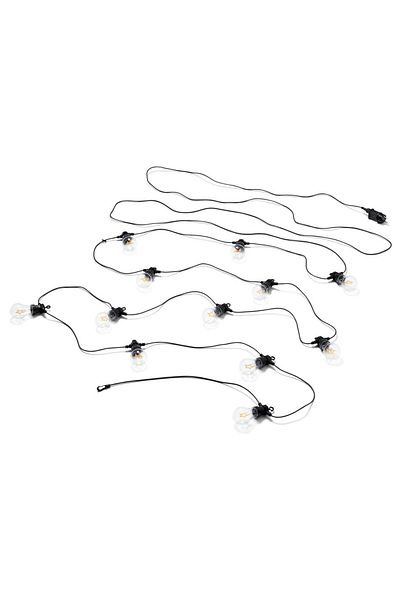 Tchibo 12 Pieces Outdoor Led Filament Fairy Lights, Black