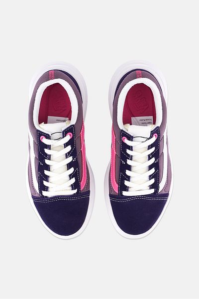 Vans Women Old Skool Over Lace Up Shoes, Dark Blue