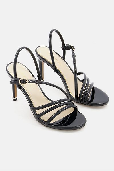 Kenneth Cole Women Slip On Open Toe Sandal, Black