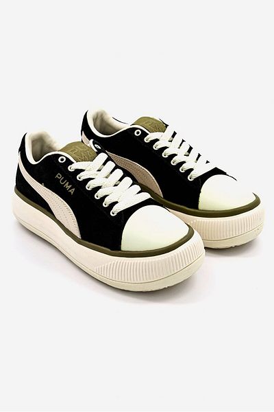 Puma Women Suede Mayu Infuse Shoes, Black And Ivory