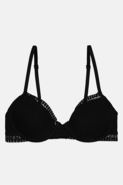 Etam حمالة صدر نسائية مبطنة بسلك سفلي، لون أسود